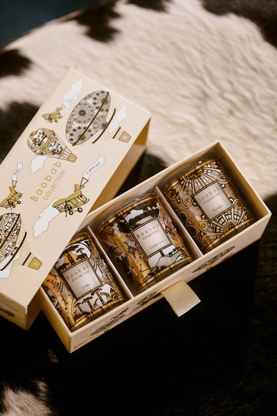 Trio Travel Candles Rosace-Caravane-Afrika