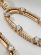 18K Rose Gold Earrings with Long Oval Silhouette