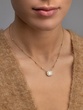 18 Karat Rose Gold Necklace with Trapezoid and Brilliant Diamonds