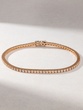 18K Rose Gold Tennis Bracelet with Brilliant cut Diamonds