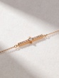 18K Rose Gold Bracelet with Diamond Row
