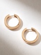 18K Rose Gold Polished Hoops