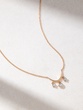 18K Rose Gold Necklace with Floating Diamonds - Image 1