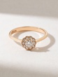 Vintage 18K Rose Gold Ring with Diamonds