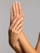 18K Rose Gold Ring with Diamond Drops - Image 4