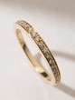 18K Yellow Gold Ring with Diamonds
