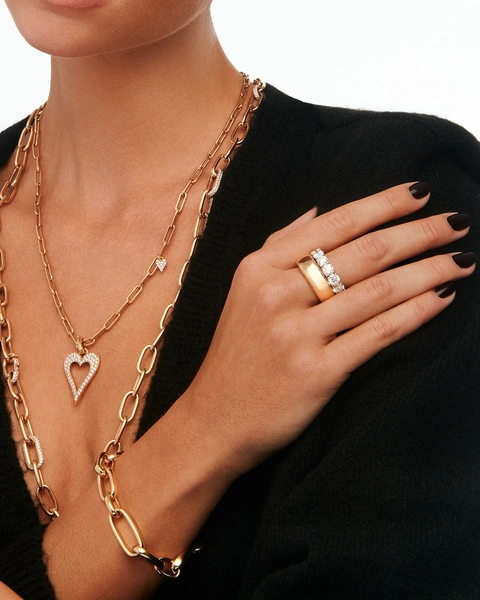 Eternity Ring in 18K White Gold with Brilliant-Cut Diamonds