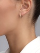18K Yellow Gold Hoops with Diamonds