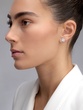 18K White Gold Stud Earrings with Diamonds