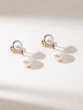 18K Rose Gold Drop Earrings with Pearls