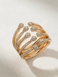18Κ Rose Gold Diamond Ray Ring