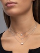 18K White Gold Chain Necklace with Brilliant Diamonds