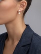 18K Rose Gold Drop Earrings with Pearls