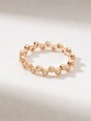 18K Rose Gold Playful Ring with Brilliant cut Diamonds