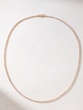 18K Rose Gold Tennis Necklace with Diamonds - Image 1