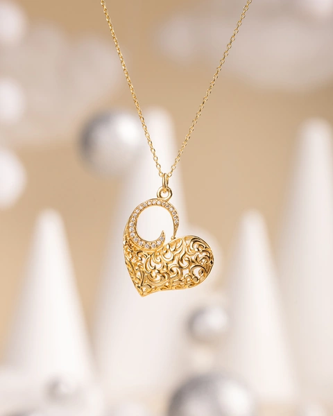 Lace Heart Necklace