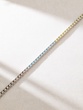Colorful Diamond Tennis Necklace in 18K White Gold
