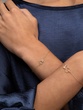 18K Rose Gold Bracelet with Butterfly Pendant with Diamond