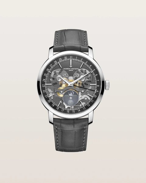 Traditionnelle Complete Calendar Open Face 41 mm