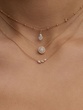 18K Rose Gold Drop Necklace with Marquise, Brilliant, Princess and Pear Diamonds