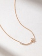 18K Rose Gold Necklace with Diamond Star - Image 1