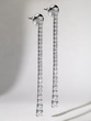 18K White Gold Tennis Earrings with Diamonds - Image 1