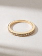 18K Yellow Gold Ring with Diamonds