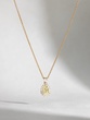 18K Rose Gold Necklace with Yellow Diamond Drop and Brilliants - Image 1
