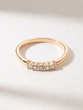 Five Diamond Band in 18K Rose Gold - Image 3
