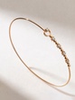 18K Rose Gold Cuff Bracelet with Rose Gold Bonbons and Diamonds