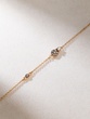 18K Rose Gold Bracelet with White and Brown Diamonds