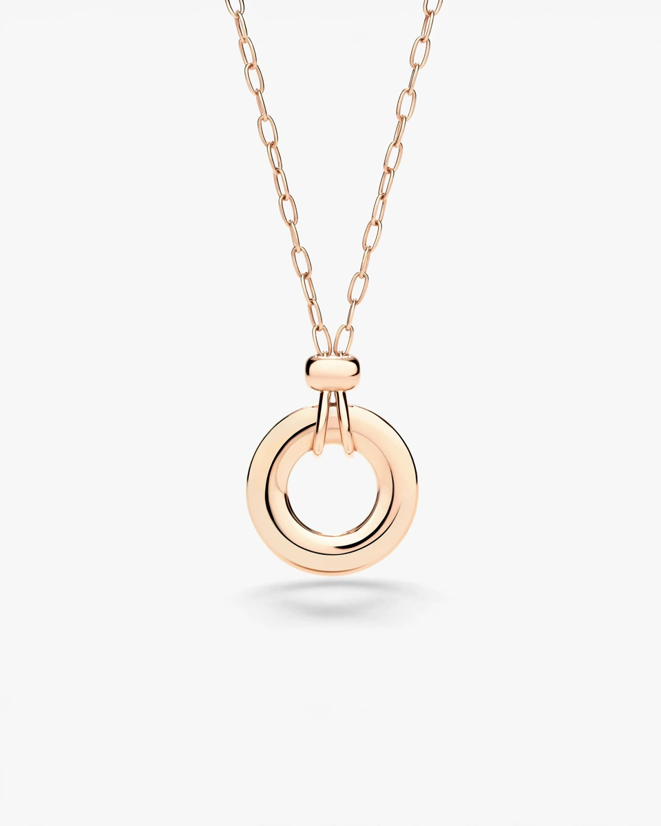 Iconica Necklace in 18K Rose Gold with Diamonds