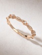 18K Rose Gold Ring with Diamonds