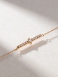 18K Rose Gold Bracelet with Diamond Row