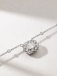 18 Karat White Gold Necklace with Trapezoid and Brilliant Diamonds