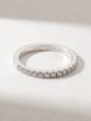 18K White Gold Eternity Ring with White Diamonds