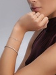18K White Gold Tennis Bracelet with Twinkling Brilliant Diamonds