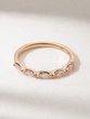 18K Rose Gold Ring with Marquise Cut Diamonds