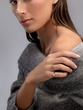 18K Rose Gold Diamond Chevalier Ring