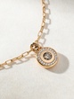 18K Rose Gold Necklace with Brown and White Diamonds - Image 2