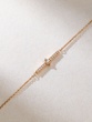 18K Rose Gold Bracelet with Diamond Row