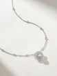 18K White Gold Necklace with Brilliant Diamonds
