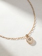18K Rose Gold Necklace with Brown and White Diamonds - Image 1