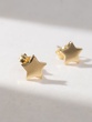 18Κ Star shaped Yellow Gold Earrings