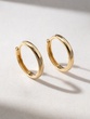 18Κ Yellow Gold  Thin Hoop Earrings