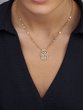 18K Yellow Gold Hamsa Hand with Diamonds