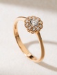 Vintage 18K Rose Gold Ring with Diamonds