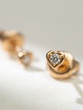 Gold Earrings K18 with Brilliants