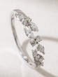 18K White Gold Ring with Brilliant and Marquise Diamonds