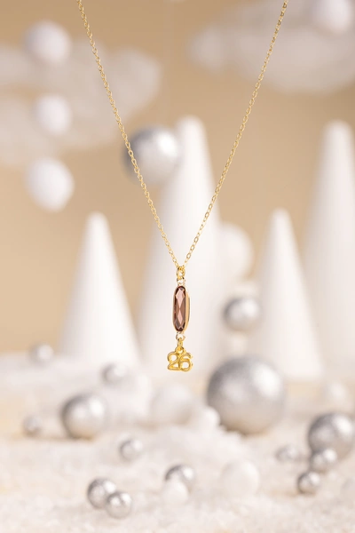 Burgundy Stone Necklace